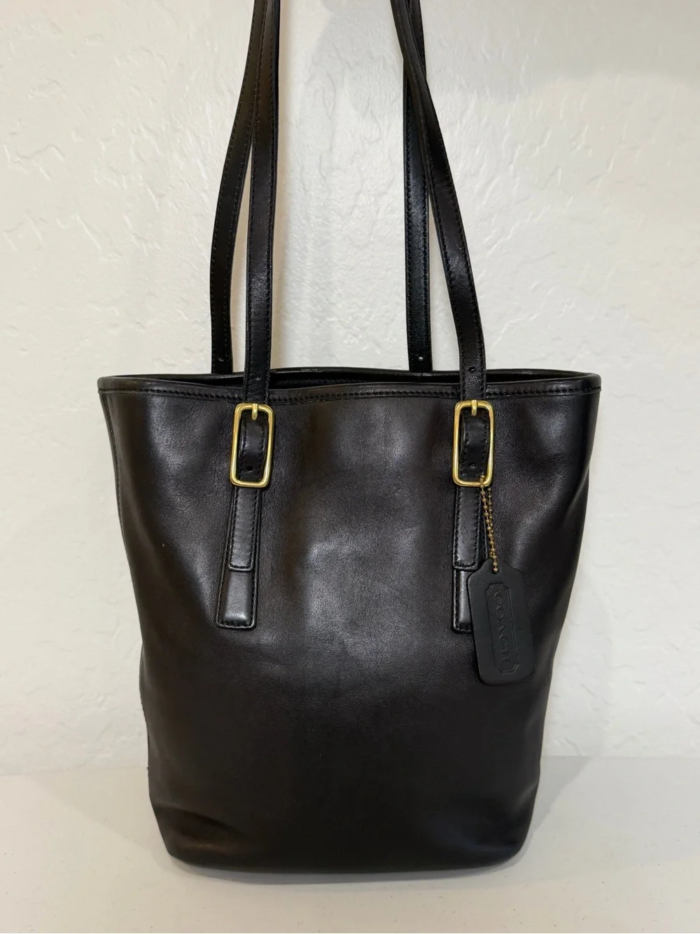 Coach Legacy Black Leather Bucket Bag Vintage